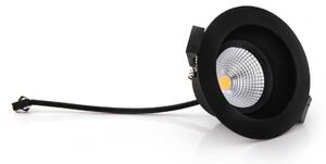 SLC One Soft LED zapuštěný spot stmívatelný až teplý černý