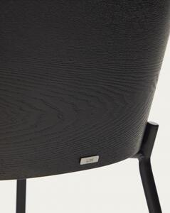 EAMY židle Sivá - čierna