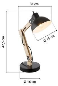 Brilagi - Stolní lampa FOCUS 1xE27/40W/230V černá