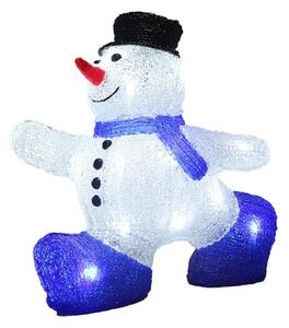 FurniGO Vánoční sněhulák s LED osvětlením