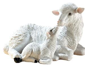 KLiNGEL Dekorační figurka ležící ovce, bílá