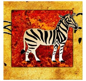 Gario Obraz na plátně Barevné zebry Velikost: 30 x 30 cm