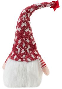 Tutumi, vánoční trpaslík 42cm 22607, červená-bílá, CHR-09910
