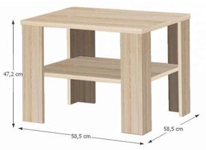 Konferenční stolek v moderním dekoru dub sonoma INTERSYS 21