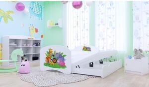 Dětská postel pro DVA (s výsuvným lůžkem) 160x80 cm - MADAGASKAR