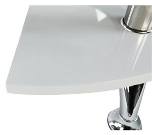 Konferenční stolek s 2 taburetkami v moderním designu bílá RUPERT