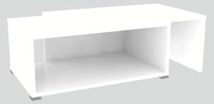 Víceúčelový konferenční stolek v nadčasové bílé barvě TK196