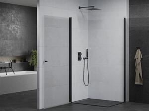 Mexen Pretoria Duo, sprchový kout se 2-křídlými dveřmi 80 (dveře) x 70 (dveře) cm, 6mm čiré sklo, černý profil, 852-080-070-70-00-02