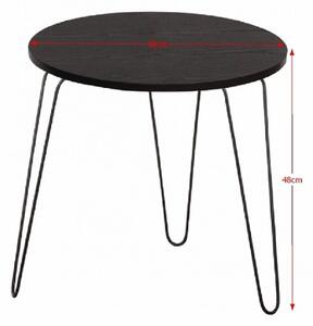 Příruční stolek RONIN, černý dub / černá