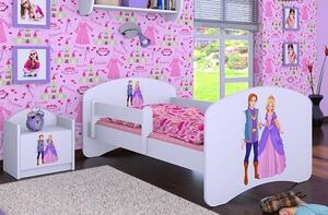 Dětská postel bez šuplíku 140x70cm PRINC A PRINCEZNA