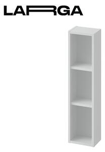 Cersanit Larga, vysoká otevřená závěsná skříňka modulární 80x20cm, šedá, S932-096