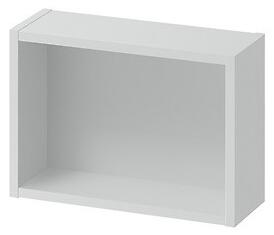 Cersanit Larga, závěsná otevřená skříňka 40x28cm, šedá matná, S932-083