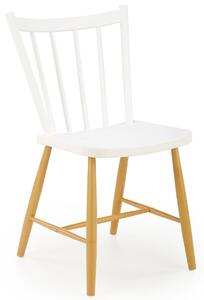 Skandinávská jídelní židle Bílý sedák TRAZIK