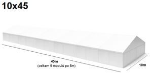 TENTino Velkokapacitní párty stan 10x45 m Varianta: NOVÝ BÍLÝ