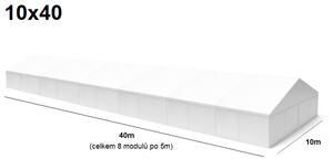 TENTino Velkokapacitní párty stan 10x40 m Varianta: NOVÝ BÍLÝ
