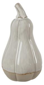 Béžová porcelánová dekorace dýně máslová – 9 cm