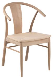 Dřevěná jídelní židle v rustikálním stylu Světlé dřevo KIVO