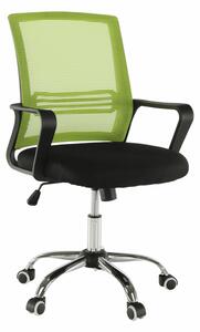 Tempo Kondela Kancelářská židle, síťovina zelená / látka černá, APOLO