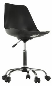 Kancelářská židle, černá / tmavě šedá, DARISA