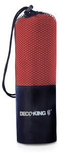DecoKing - Rychleschnoucí ručník z mikrovlákna - EKEA - Červený-60x120 cm