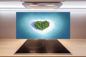 Panel lacobel Ostrov tvar srdce pl-pksh-100x50-f-62543083