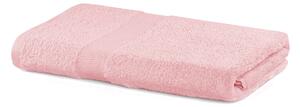 DecoKing - Sada bavlněných ručníků Pudrově růžová MARINA HLADKÉ-70x140 cm