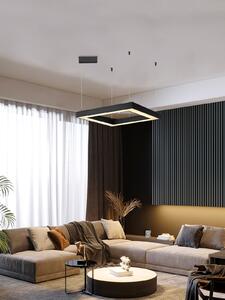 Immax NEO CANTO SLIM Smart závěsné svítidlo 80x80x7cm 60W černé Zigbee 3.0