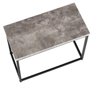 TEMPO Příruční stolek, černá / beton, TENDER