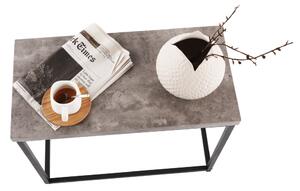 TEMPO Příruční stolek, černá / beton, TENDER