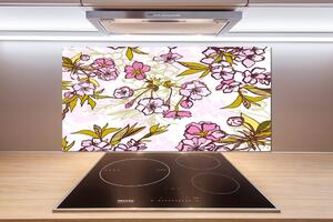 Dekorační panel sklo Květy višně pl-pksh-100x50-f-63762757