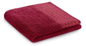Bavlněný ručník osuška se zlatým zdobením Červená MIDAL-30x50 cm