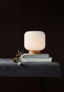 NORDLUX stolní lampa Milford 40W E27 dřevo opál 48915001