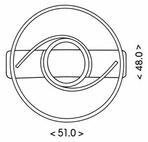 Brilagi - LED Stmívatelné stropní svítidlo TWIRL LED/38W/230V černá + DO