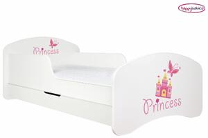 Dětská postel se šuplíkem 180x90cm PRINCESS + matrace ZDARMA!