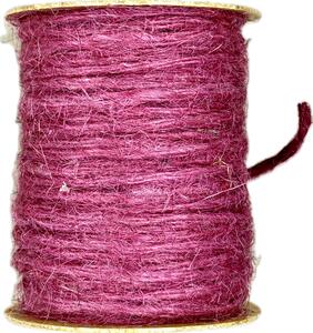 Jutový provázek GoGreen Twist – malinově růžový 2mm × 10m