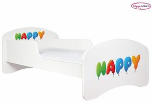 Dětská postel bez šuplíku 140x70cm HAPPY + matrace ZDARMA!