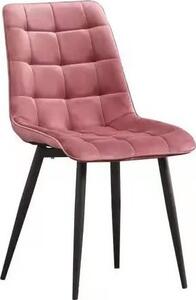 Casarredo Jídelní židle TRIX antique růžová/černý kov