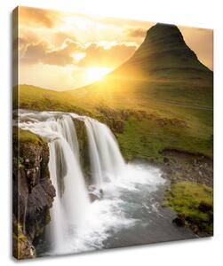 Obraz na plátně Islandská krajina Rozměry: 40 x 100 cm
