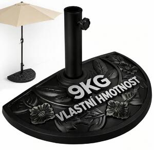 Stojan na slunečník SUMMER, půlkruhový, černý Deuba