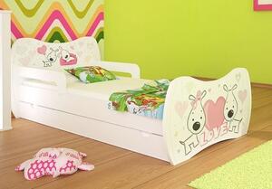 Dětská postel se šuplíkem 140x70cm ZAMILOVANÍ PEJSCI + matrace ZDARMA!