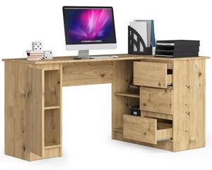 Počítačový stůl B20 155 cm, pravá, dub artisan