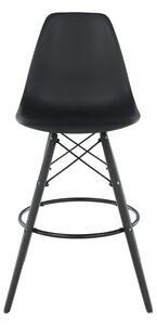 TEMPO Barová židle, černá, CARBRY NEW
