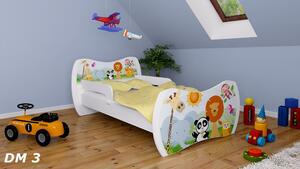 Dětská postel bez šuplíku 140x70cm ZVÍŘÁTKA + matrace ZDARMA!