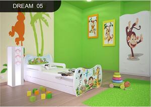 Dětská postel se šuplíkem 180x90cm ZVÍŘECÍ PARTIČKA + matrace ZDARMA!