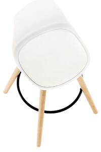 Bílá barová židle EVANS