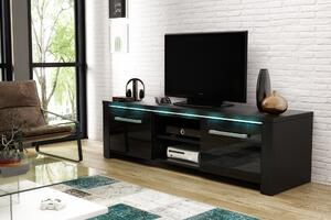 TV stolek/skříňka Marilee (černá matná + černý lesk. 1000623