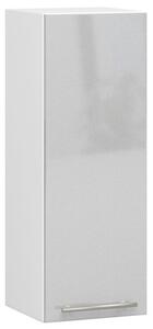 Kuchyňská skříňka OLIVIA W30 H720 - bílá/šedý lesk