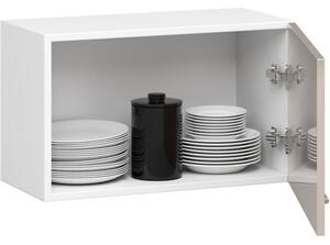 Kuchyňská skříňka OLIVIA W60OK - bílá/cappuccino lesk