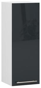 Kuchyňská skříňka OLIVIA W30 H720 - bílá/grafit lesk