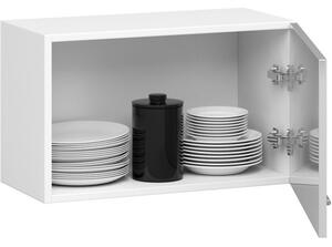 Kuchyňská skříňka OLIVIA W60OK - bílá/grafit lesk